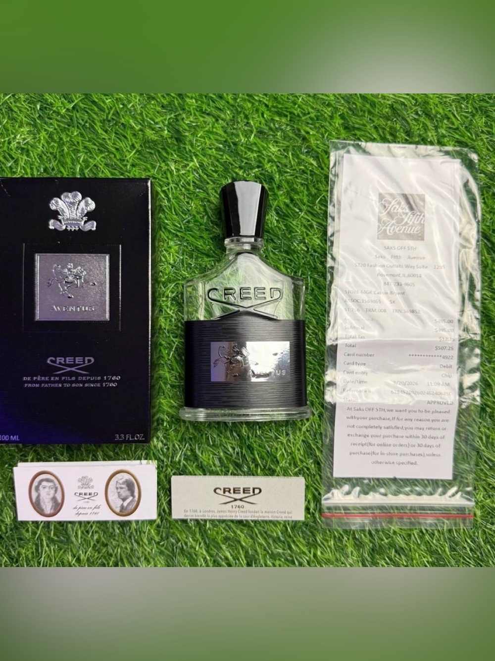 Creed Aventus 100ml - 100% Full
